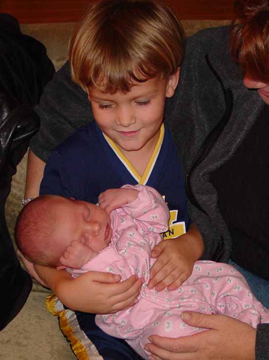 Emily with cousin Timothy