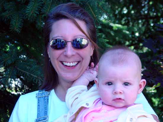 Marnie and Emily.  Look real close, you can see the picture taker in Marn's glasses.