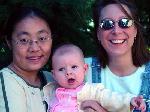 Emily with Aunt Marnie and her friend Yue.