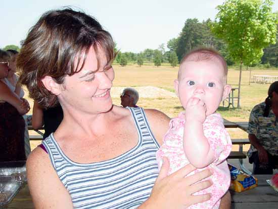 Emily with her second cousin Jennifer.