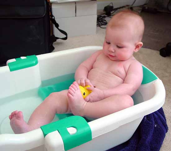 Rubber duckie, you're the one!<BR>You make bath-time lots of fun!<BR>Rubber duckie I'm awfully fond of you!