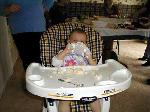 Grandma Root took this picture of her eating some cake.