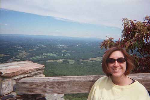 Adrienne at the overlook.